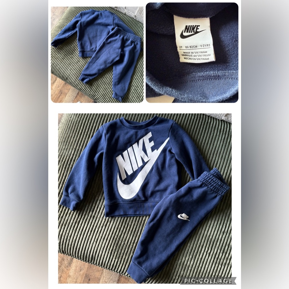 Nike Kids Navy Blue Sweat Matching Set 2T